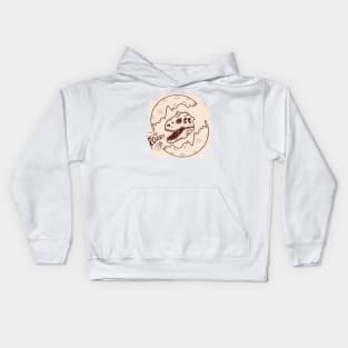 Happy eastrawr dinosaur Kids Hoodie